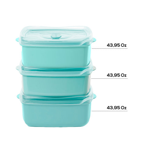 Plasvale 3 Container Food Storage Set Wayfair